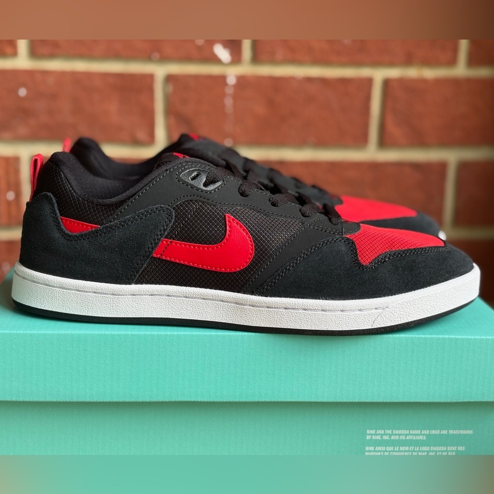 Nike SB Alleyoop Men’s Black Red New Sneakers NIB Skating Shoes